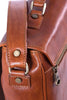 Umhängetasche Leder Braun Detail Seitenansicht | Classic Brief